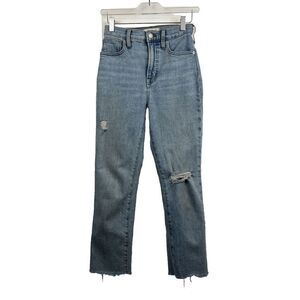 Madewell Jeans 24 Womens Petite The Perfect Vintage JeanBlue Distressed